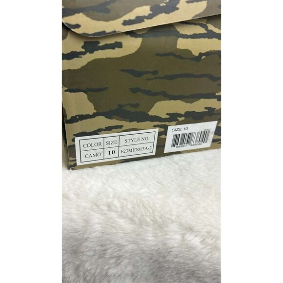 New With Box 26 BoneZZZ Mens Size 10 Camouflage Faux Fur Lined Moccasin Slippers - Picture 12 of 12